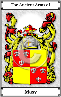 Masy Family Crest Download (JPG)  Book Plated - 150 DPI