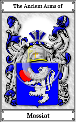 Massiat Family Crest Download (JPG) Book Plated - 600 DPI