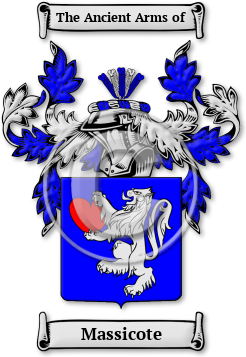 Massicote Family Crest Download (jpg) Legacy Series - 150 DPI