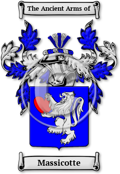 Massicotte Family Crest Download (jpg) Legacy Series - 150 DPI