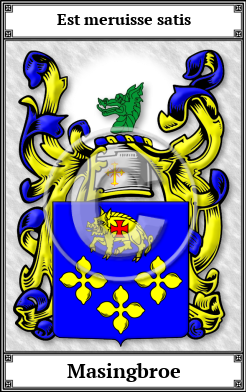 Masingbroe Family Crest Download (JPG) Book Plated - 600 DPI