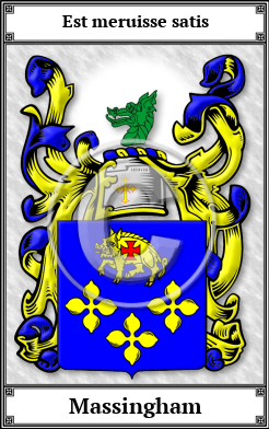 Massingham Family Crest Download (JPG)  Book Plated - 150 DPI