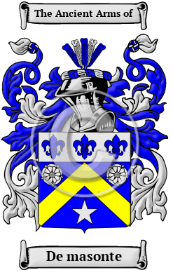 De masonte Family Crest/Coat of Arms