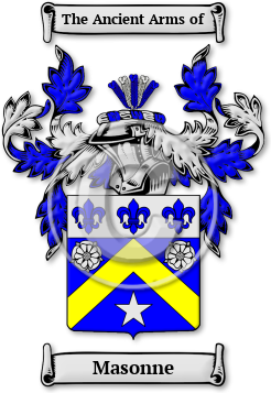 Masonne Family Crest Download (jpg) Legacy Series - 150 DPI
