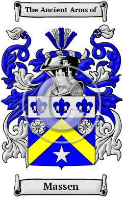 Massen Family Crest Download (JPG) Heritage Series - 600 DPI