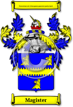 Magister Family Crest Download (JPG) Legacy Series - 600 DPI