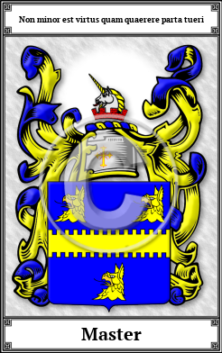 Master Family Crest Download (JPG)  Book Plated - 150 DPI