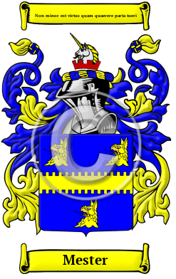 Mester Family Crest Download (JPG) Heritage Series - 600 DPI