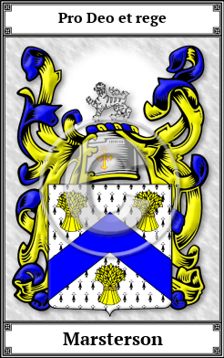 Marsterson Family Crest Download (JPG)  Book Plated - 150 DPI