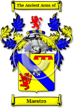 Maestro Family Crest Download (jpg) Legacy Series - 150 DPI