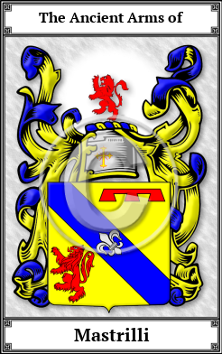 Mastrilli Family Crest Download (JPG) Book Plated - 600 DPI