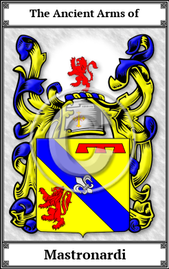 Mastronardi Family Crest Download (JPG) Book Plated - 600 DPI