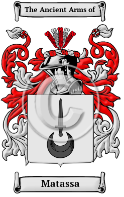 Matassa Family Crest/Coat of Arms