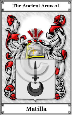 Matilla Family Crest Download (JPG)  Book Plated - 150 DPI