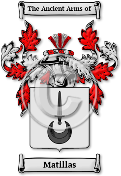 Matillas Family Crest Download (jpg) Legacy Series - 150 DPI