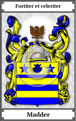 Madder Family Crest Download (JPG)  Book Plated - 150 DPI