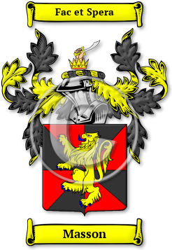 Masson Family Crest Download (jpg) Legacy Series - 150 DPI