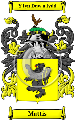 Mattis Family Crest Download (JPG) Heritage Series - 600 DPI