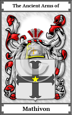 Mathivon Family Crest Download (JPG)  Book Plated - 150 DPI