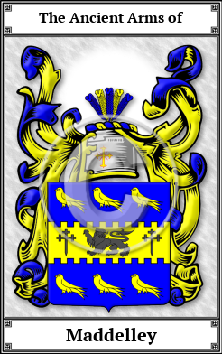 Maddelley Family Crest Download (JPG)  Book Plated - 150 DPI