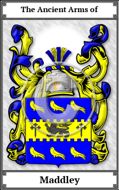 Maddley Family Crest Download (JPG)  Book Plated - 150 DPI