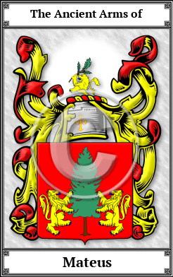Mateus Family Crest Download (JPG) Book Plated - 600 DPI