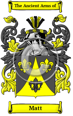 Matt Family Crest Download (JPG) Heritage Series - 600 DPI