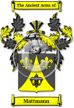 Mattmann Family Crest Download (jpg) Legacy Series - 150 DPI