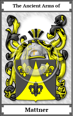 Mattner Family Crest Download (JPG)  Book Plated - 150 DPI