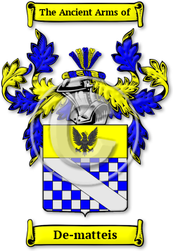 De-matteis Family Crest Download (jpg) Legacy Series - 150 DPI