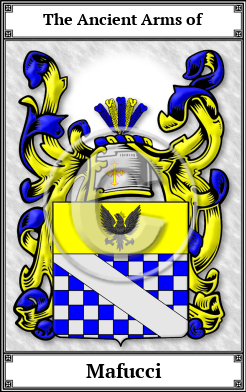 Mafucci Family Crest Download (JPG) Book Plated - 600 DPI