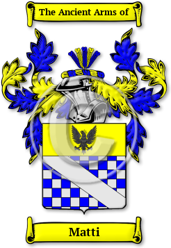 Matti Family Crest Download (jpg) Legacy Series - 150 DPI