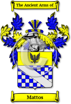 Mattos Family Crest Download (jpg) Legacy Series - 150 DPI