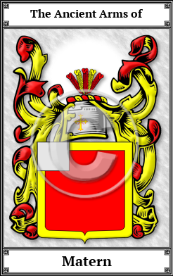 Matern Family Crest Download (JPG) Book Plated - 600 DPI