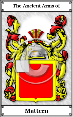 Mattern Family Crest Download (JPG) Book Plated - 600 DPI