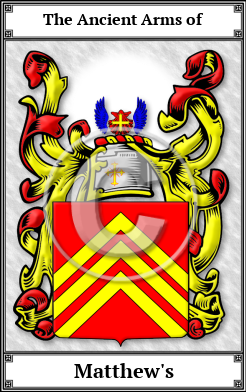 Matthew's Family Crest Download (JPG)  Book Plated - 150 DPI