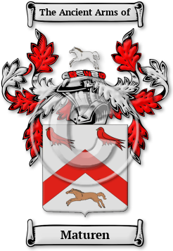 Maturen Family Crest Download (jpg) Legacy Series - 150 DPI