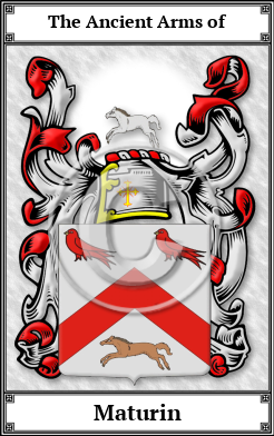 Maturin Family Crest Download (JPG) Book Plated - 600 DPI