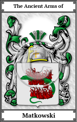 Matkowski Family Crest Download (JPG)  Book Plated - 150 DPI