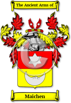 Maichen Family Crest Download (jpg) Legacy Series - 150 DPI