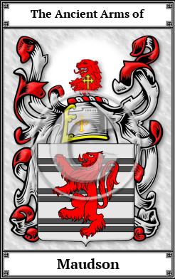 Maudson Family Crest Download (JPG)  Book Plated - 150 DPI