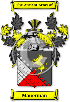 Mauerman Family Crest Download (jpg) Legacy Series - 150 DPI