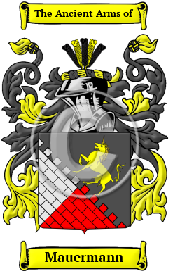 Mauermann Family Crest Download (JPG) Heritage Series - 600 DPI