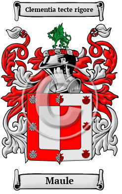 Maule Family Crest/Coat of Arms