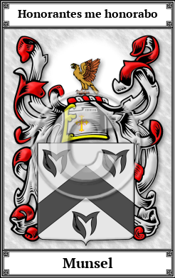 Munsel Family Crest Download (JPG)  Book Plated - 150 DPI
