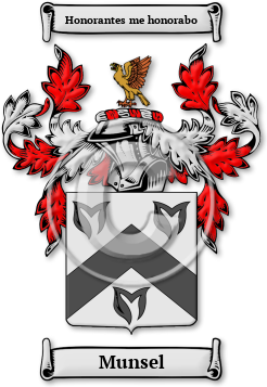 Munsel Family Crest Download (jpg) Legacy Series - 150 DPI