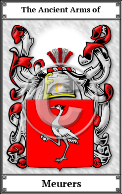 Meurers Family Crest Download (JPG)  Book Plated - 150 DPI