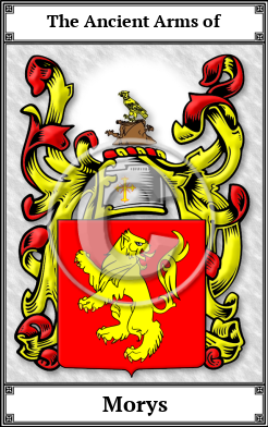 Morys Family Crest Download (JPG)  Book Plated - 150 DPI