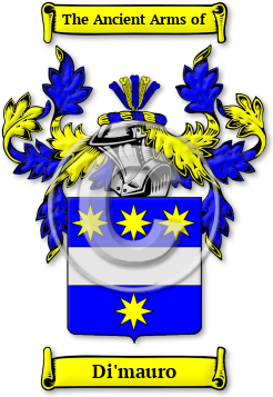 Di'mauro Family Crest Download (JPG) Legacy Series - 300 DPI