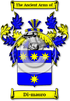Di-mauro Family Crest Download (jpg) Legacy Series - 150 DPI